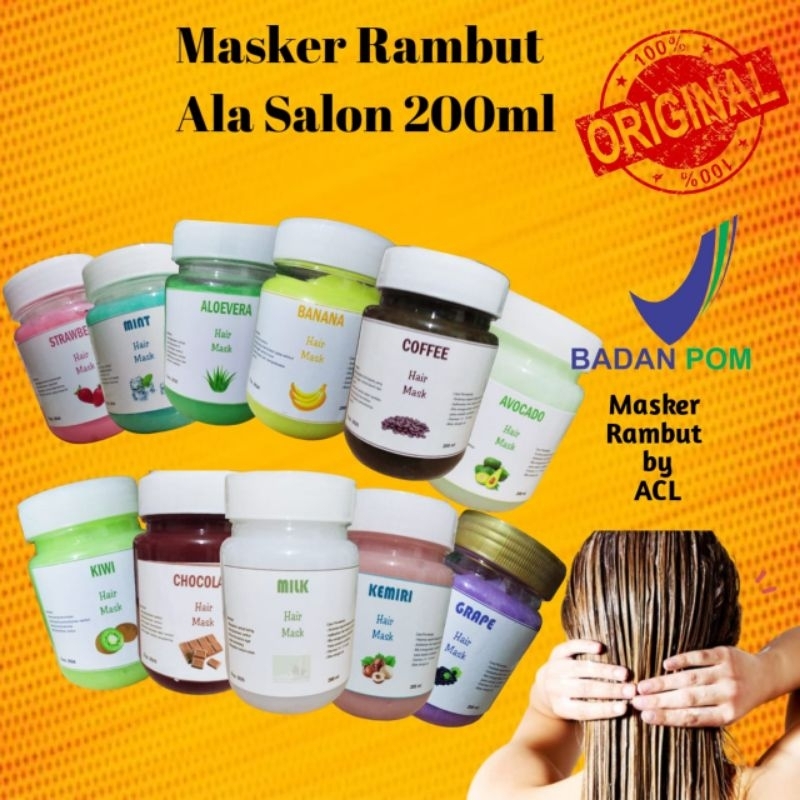 Jual Bpom Hair Mask Creambath Masker Rambut Murah Ala Salon 200ml Shopee Indonesia 