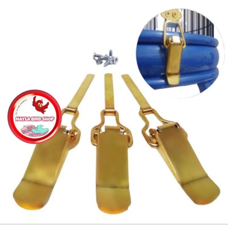 Jual KLEM KOPER SANGKAR JEPITAN SANGKAR PENGAIT SANGKAR | Shopee Indonesia