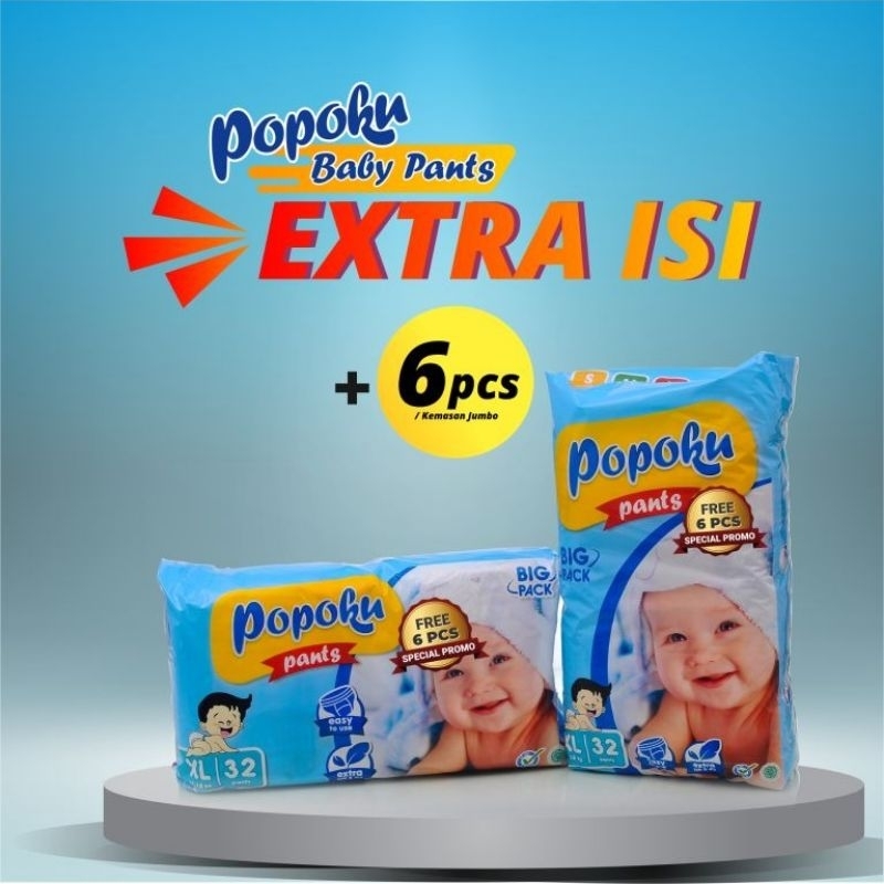 Jual New Popoku Baby Pants Jumbo XL32+6 , XXL28+6 | Shopee Indonesia