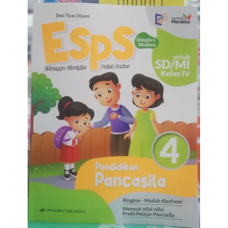 Jual ESPS PENDIDIKAN PANCASILA KELAS 4 SD KURIKULUM MERDEKA ERLANGGA ...