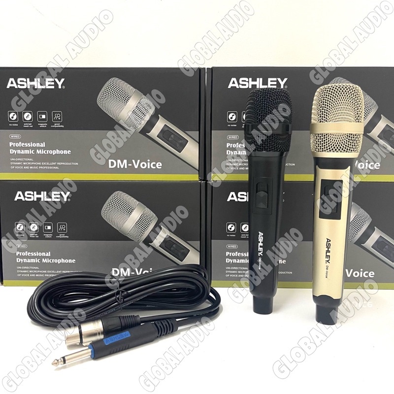 Jual Mic Kabel Ashley DM Voice Original Microphone Kabel DMVOICE Mic ...
