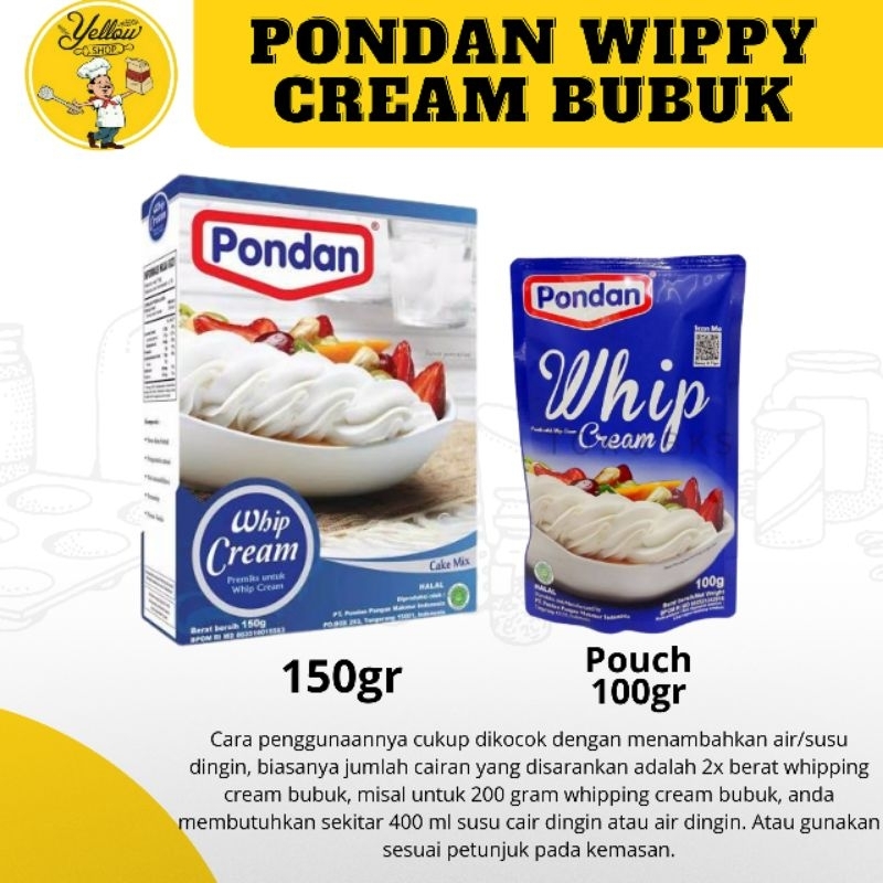 Jual PONDAN WIPPY CREAM BUBUK | Shopee Indonesia