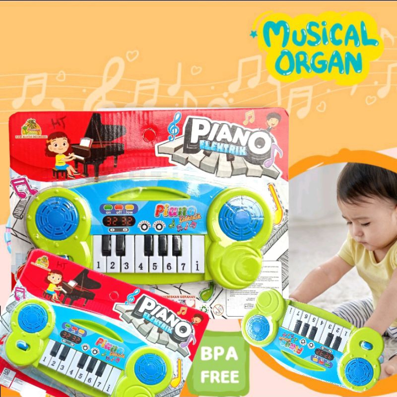Jual Mainan piano organ yang bisa mengeluarkan suara musik | Shopee ...