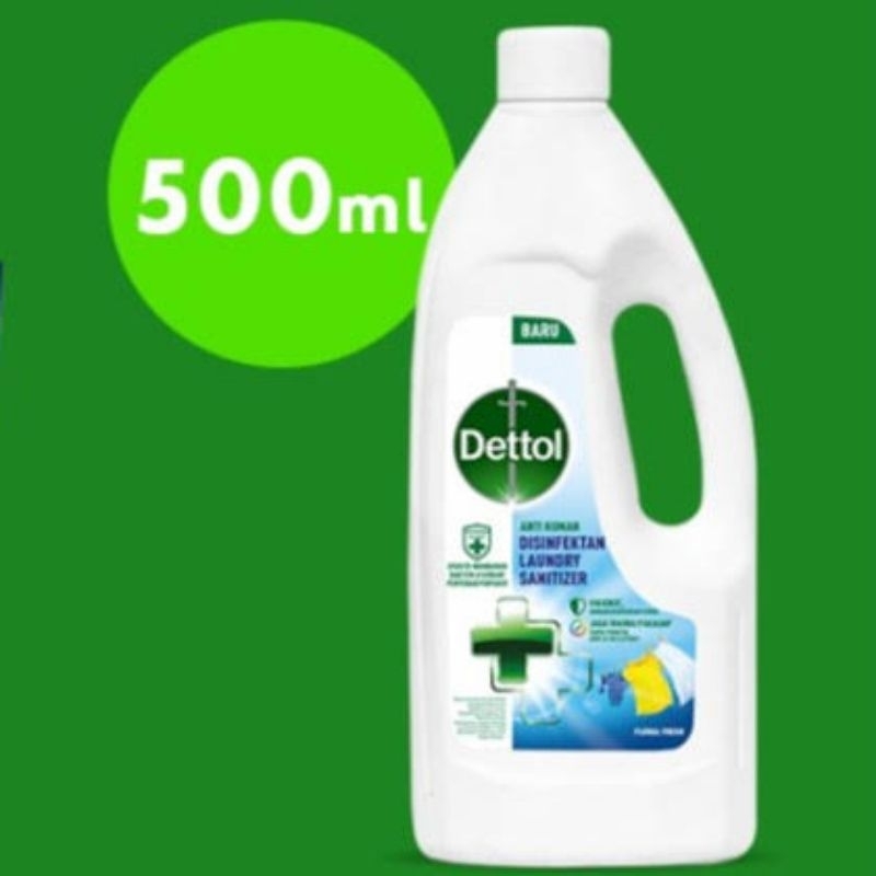Jual Dettol Disinfektan Laundry Sanitizer Floral Fresh 500ml | Shopee ...