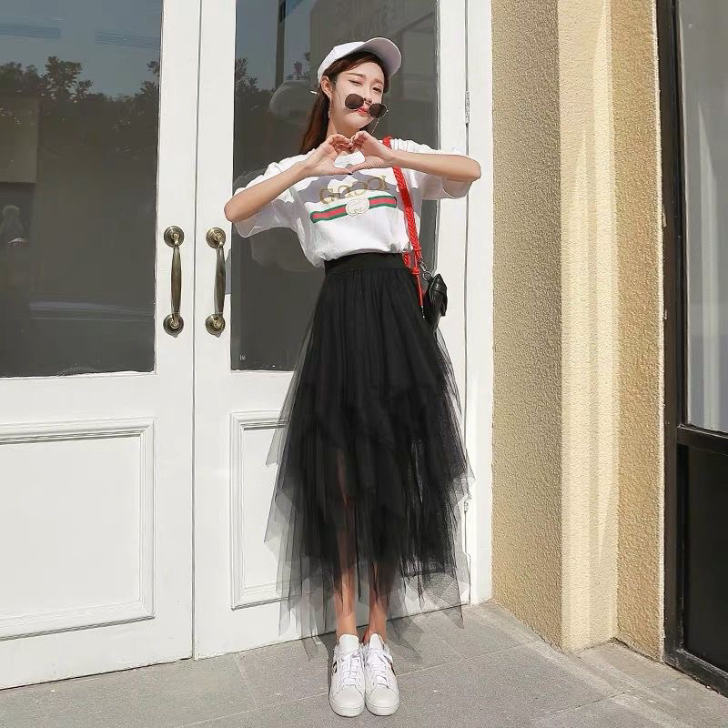 Jual Korean Pointed Cake Tutu 4 Layer Skirt Premium 9619 ( Rok Tutu 4 ...