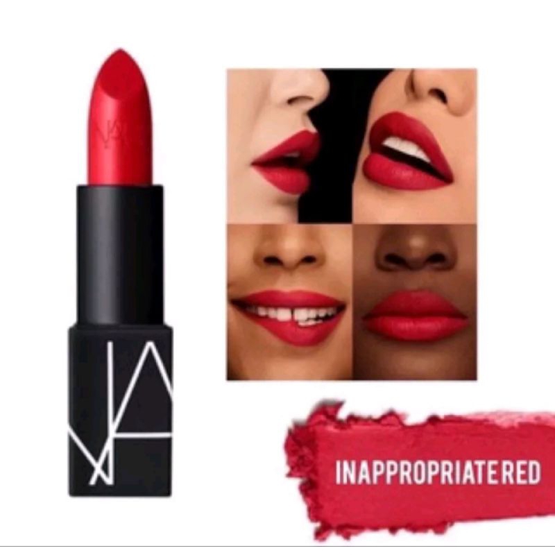 Jual NARS Lipstick Rouge A Levres 1.6g Inappropriate Red | Shopee Indonesia