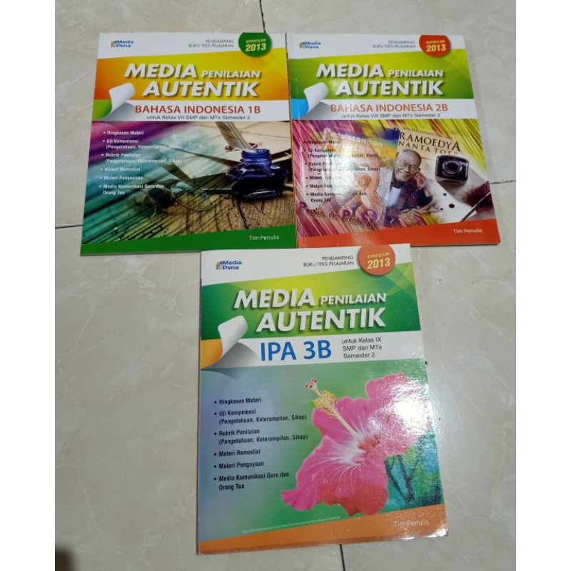 Jual MEDIA PENILAIAN AUTENTIK BAHASA INDONESIA UNTUK SMP KELAS 7/VII B ...