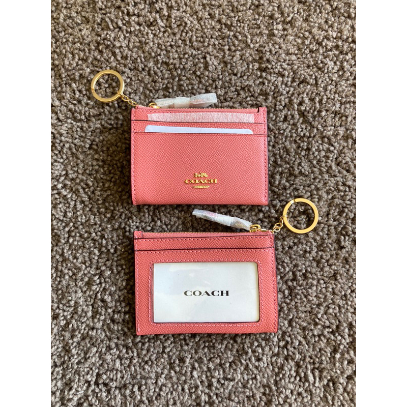 Jual coach original mini Id case card holder pink Shopee Indonesia