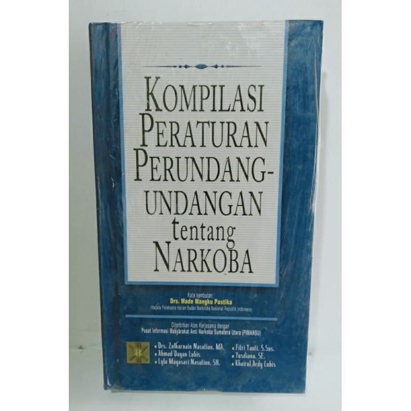 Jual Buku Kompilasi Peraturan Perundang Undangan Tentang Narkoba