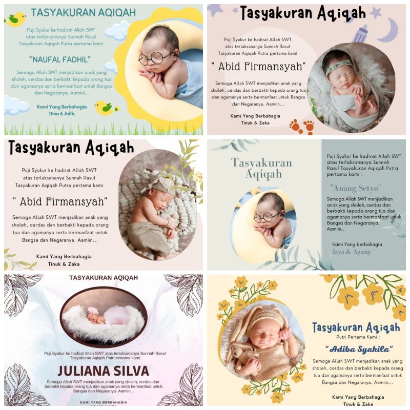 Jual STIKER TASYAKURAN AQIQAH, STIKER AQIQAH | Shopee Indonesia