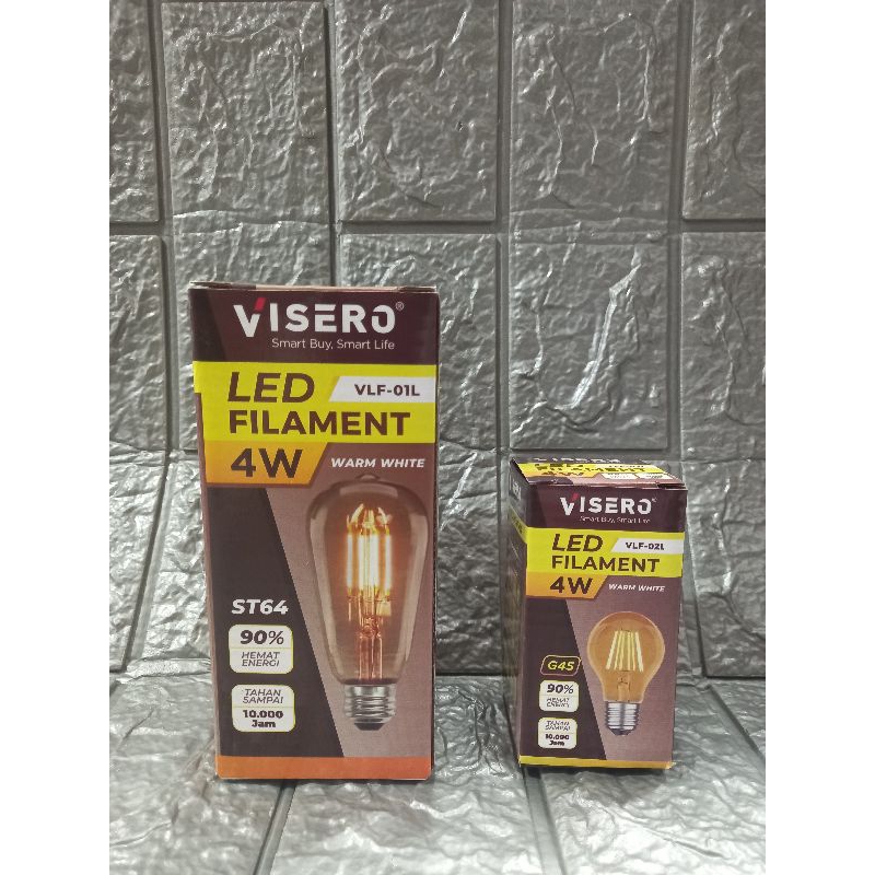 Jual Lampu Bohlam Cafe Led Filament Edision W Visero Vlf L L Shopee Indonesia