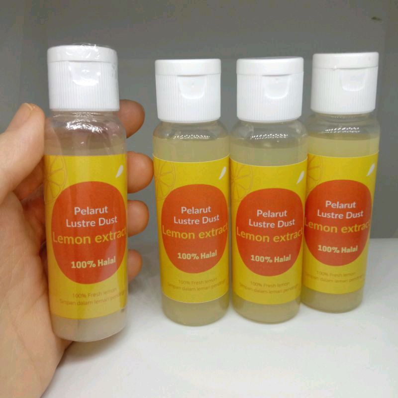 Jual 100 Halal pelarut lustre dust lemon extract Shopee Indonesia