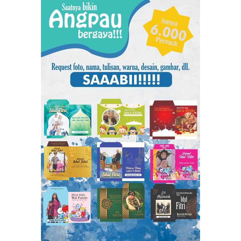 Jual Angpau Custom Foto | Shopee Indonesia