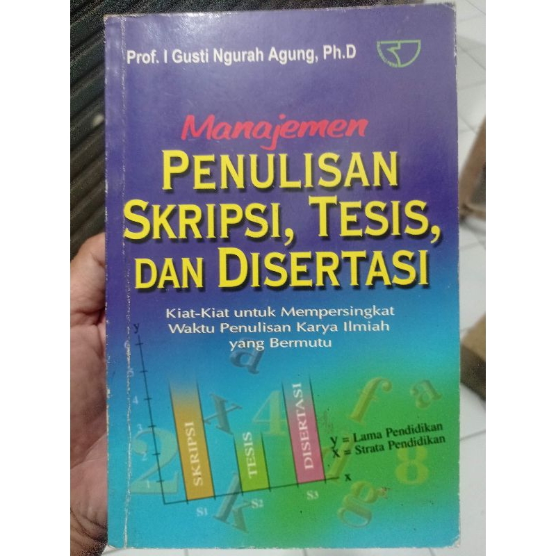 Jual Buku Original : Manajemen Penulisan Skripsi, Thesis Dan Disertasi ...