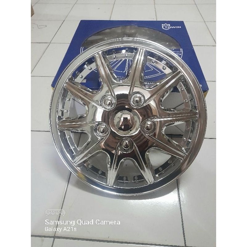Jual Wheel Dop Cover Velg Standar Kaleng Dop Roda Ring 14 Warna Chrome ...