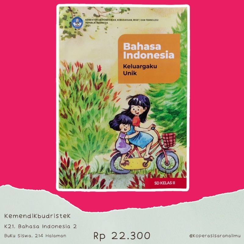 Jual Buku Siswa Teks Utama Bahasa Indonesia Keluargaku Unik Kelas 2