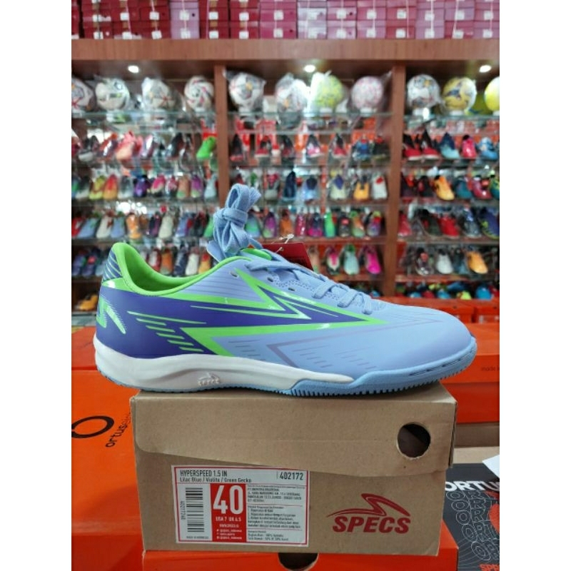 Jual sepatu futsal merek specs(sebelum blnja tanya dulu sisa nomor sama