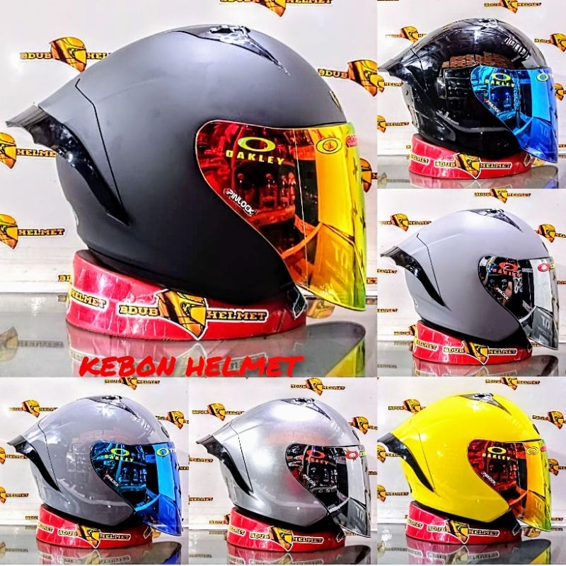 Jual NJS KRONOZ Helm Half face terbaru NJS paket Gantang Shopee Indonesia