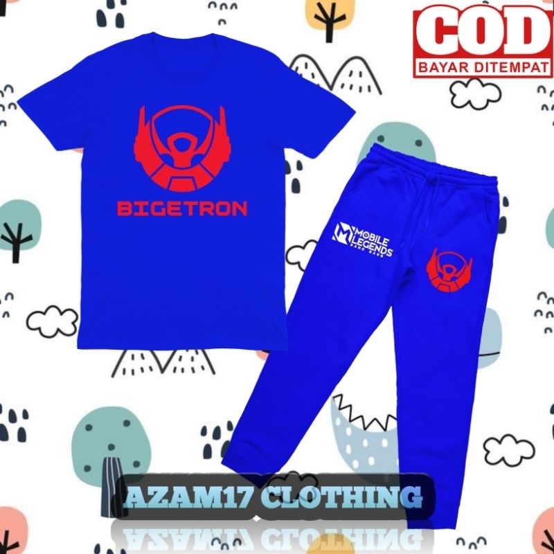 Jual Stelan Kaos Jogger Anak Tim Bigetron Esport Mobile Legends