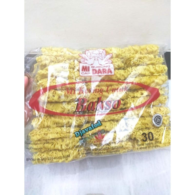 Jual Mie Burung Dara Isi 30 Mi Kering Bakso Shopee Indonesia