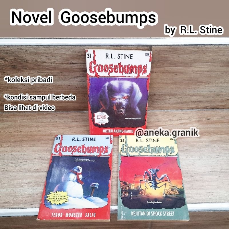 Jual Novel Horor Misteri Goosebumps By R L Stine Cabutan Shopee