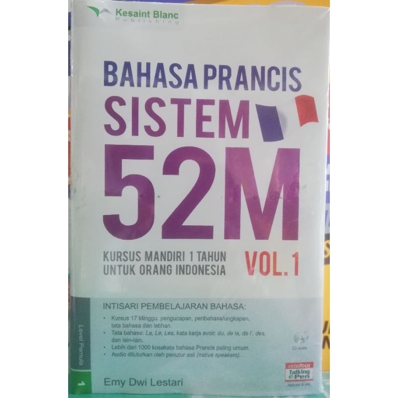 Jual BAHASA PRANCIS SISTEM 52 M VOL 1 EMY DWI LESTARI KESAINT BLANC ...