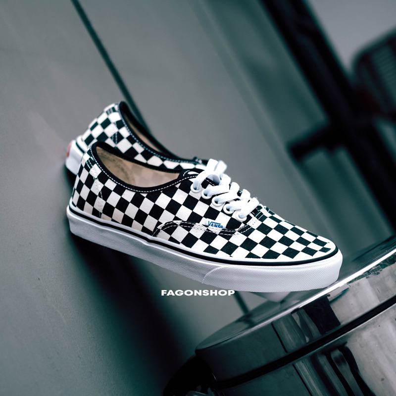 vans golden coast authentic checkerboard shoes