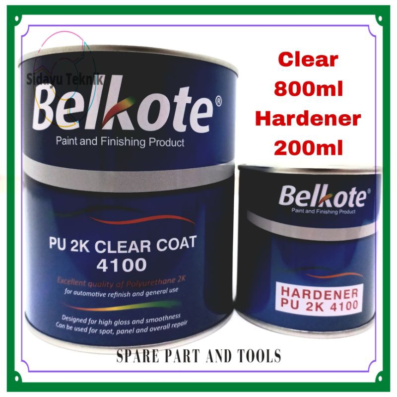 Jual Cat Pernis Belkote Clear Gloss 4100 1 Liter | Shopee Indonesia