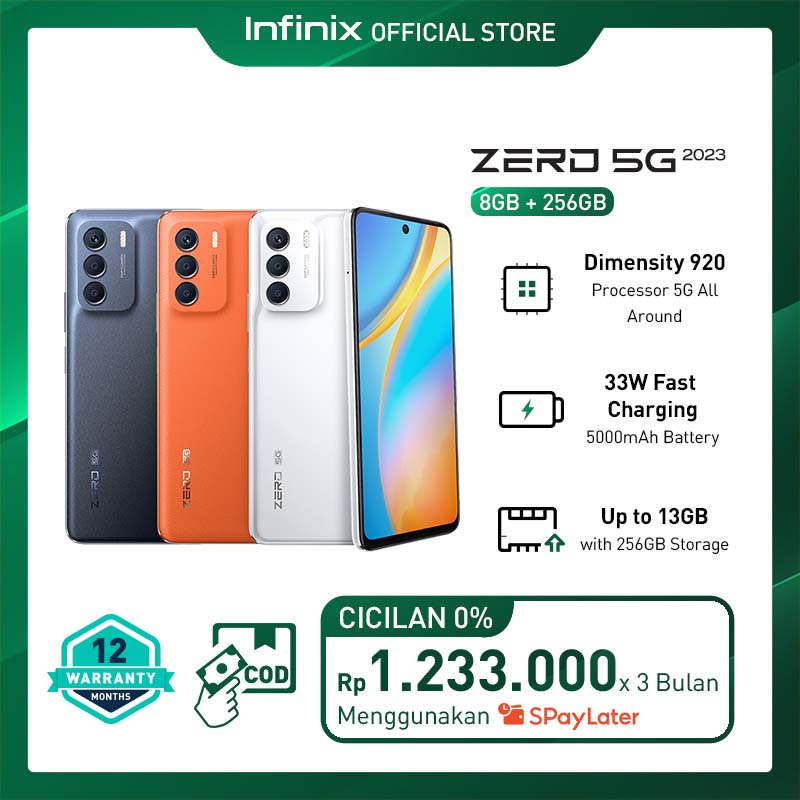 Jual Infinix Zero 5g 2023 8 256gb Dimensity 920 5g Up To 13gb