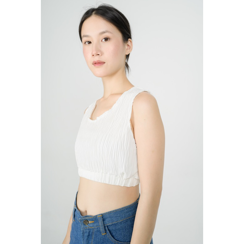 Jual Lumi Pleated Tank (Tank Top/Inner Wanita) | Shopee Indonesia