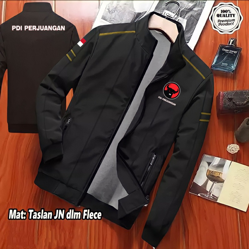 Jual Jaket Pdip Pdi Perjuangan Hitam Custom Terbaru Shopee Indonesia