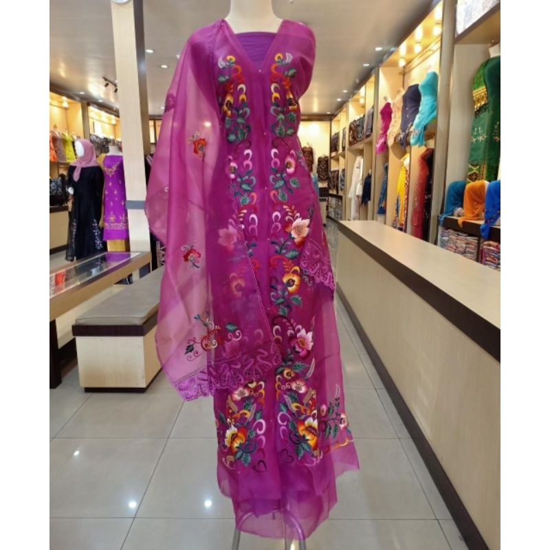 Jual bahan abaya premium + selendang di suji cayia khas Bukittinggi ...