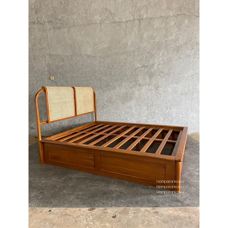 Jual Dipan Jati Rotan | Dipan Jati Minimalis | Ranjang Tempat Tidur ...
