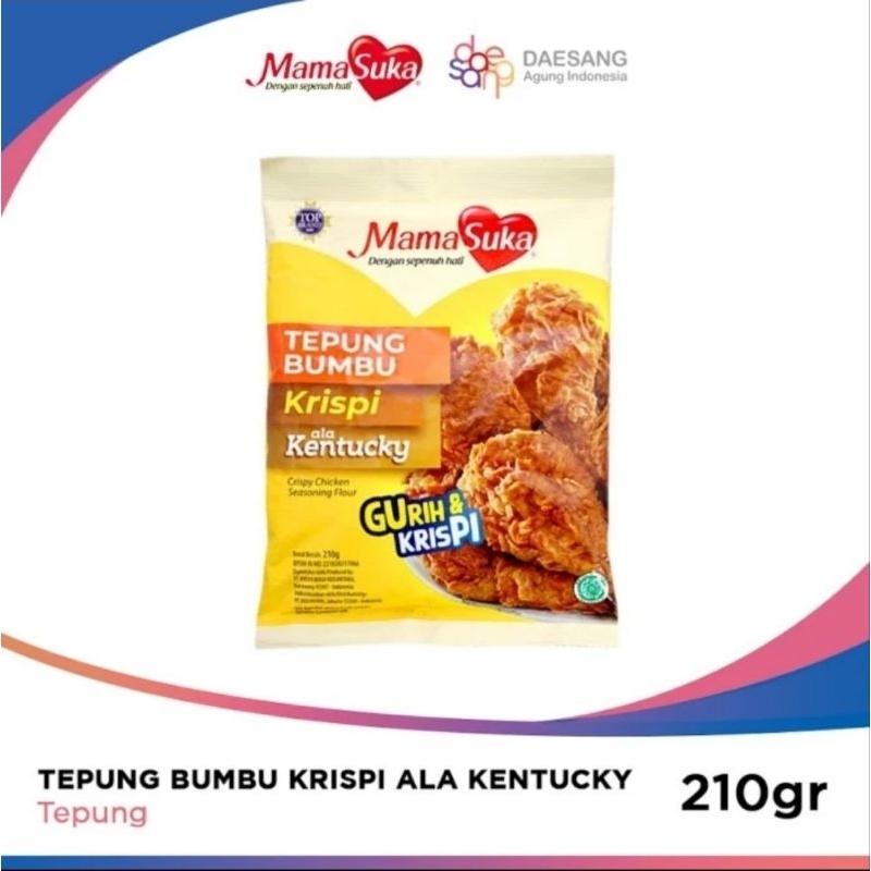 Jual Tepung Bumbu Krispy Ala Kentucky 210gr Mamasuka Shopee Indonesia