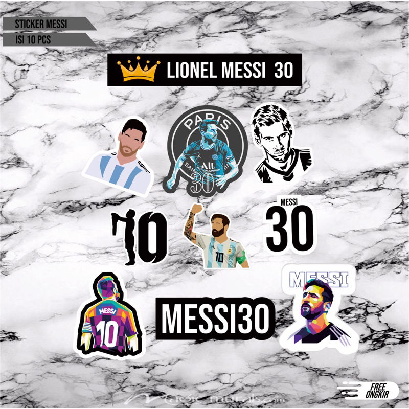 Jual Sticker messi Print cut | Shopee Indonesia