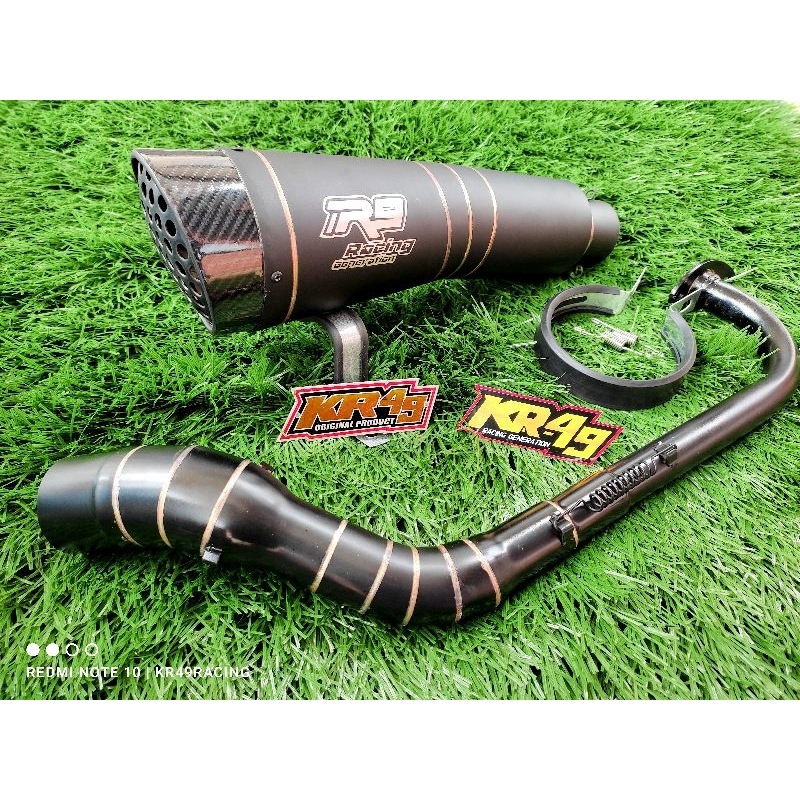 Jual KNALPOT RACING R9 H2 FULL DOFF PNP NMAX AEROX PCX VARIO BEAT MIO ...