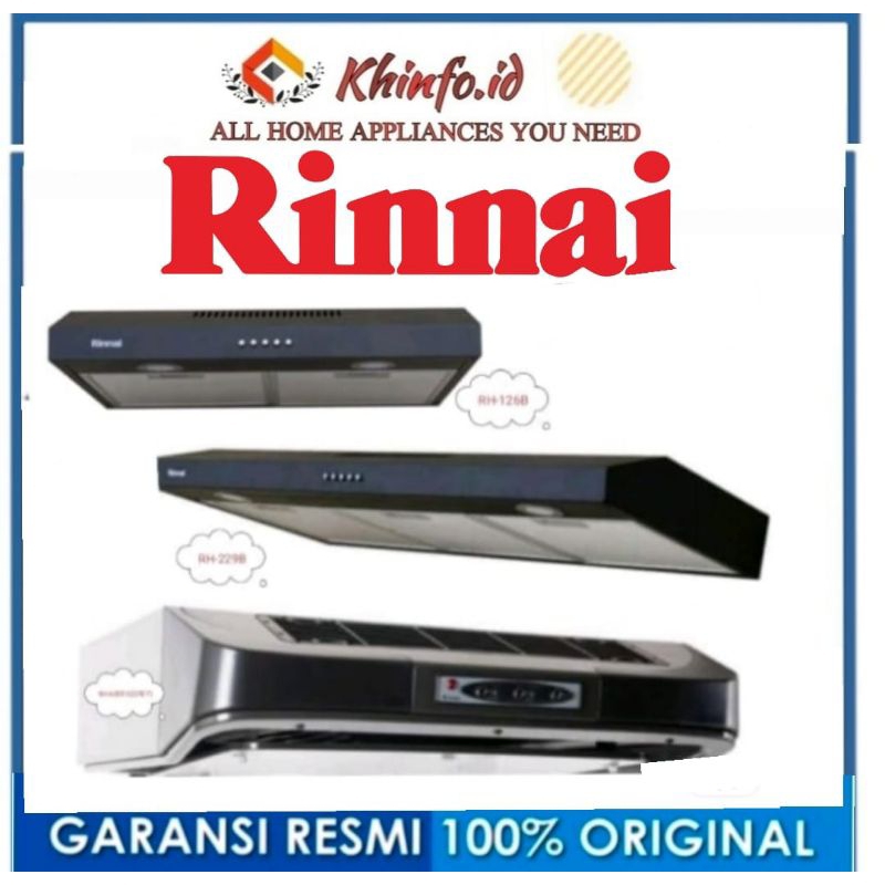 Jual COOKER HOOD RINNAI RH-126B/RH-229B/RH-60ER G/Tudung Asap RINNAI ...