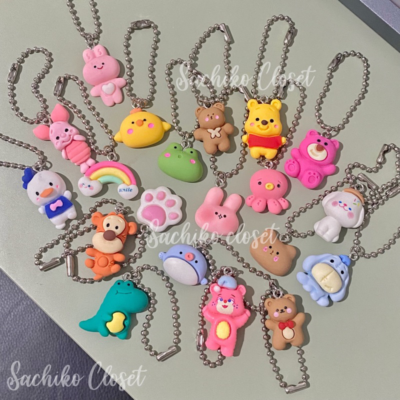 Jual gantungan kunci clay keychain mainan lucu disney Shopee Indonesia