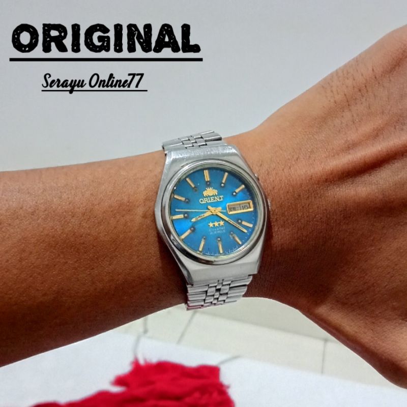 Jual Jam Tangan Automatic Orient JDM spesial blue | Shopee Indonesia