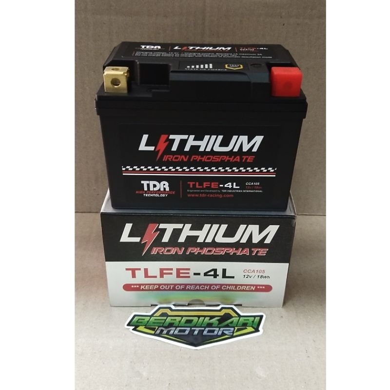 Jual Aki Motor Original Tdr Lithium Iron L L R Full Kering Shopee Indonesia