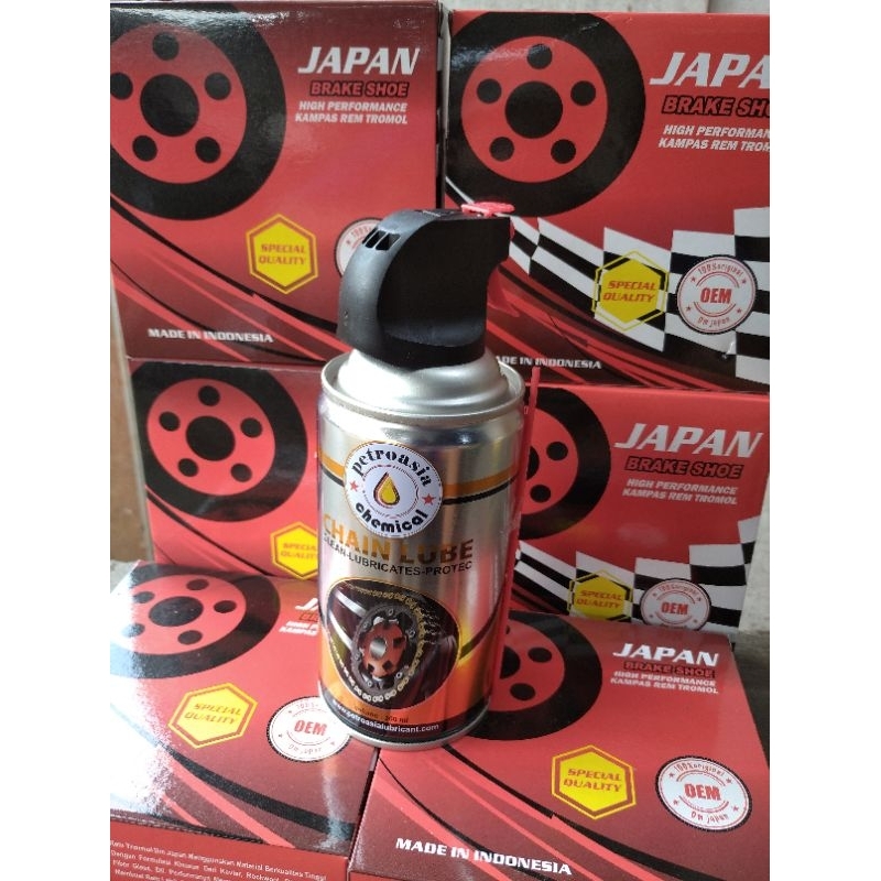 Jual pelumas rantai chain lube 300 ml semprotan oli minyak rante motor ...