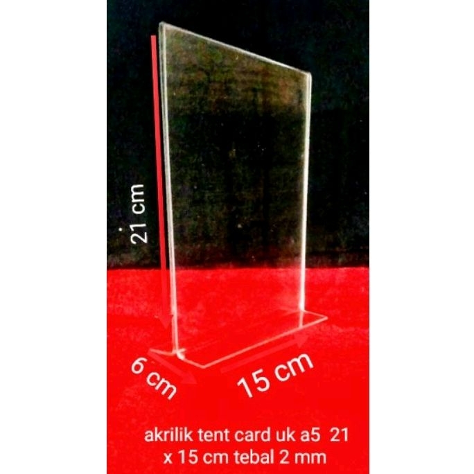 Jual tent card A5 ukuran 21 x 15 cm tebal 2 mm Shopee Indonesia