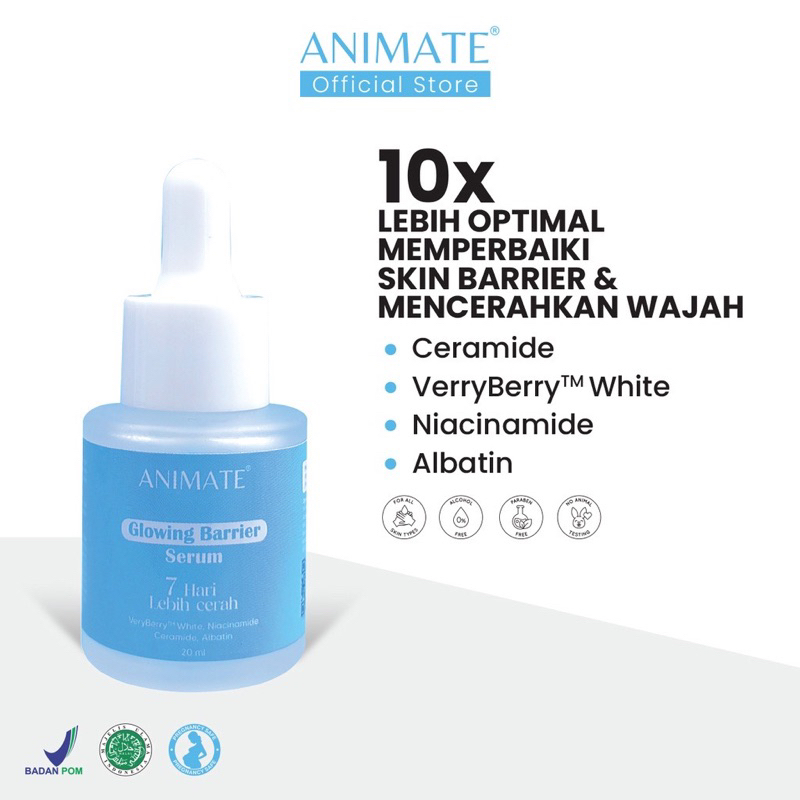 Jual Animate Whitening Series Skincare Serum/ Toner/ Facial Wash/ Cream