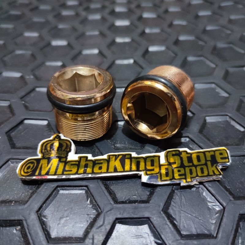 Jual Mur As Shock Rx King Rxs Gold Sepasang Baut As Shok Rx King Shopee Indonesia