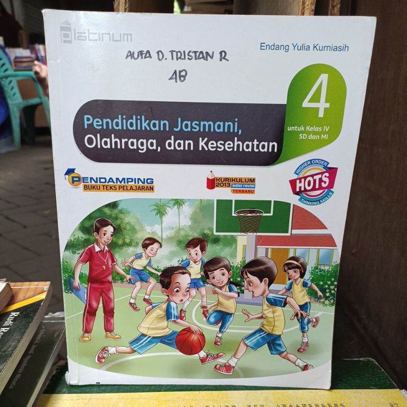 Jual Buku Original Bekas Pendidikan Jasmani Olahraga Dan Kesehatan Kelas 4 Hots Kurikulum 2013 