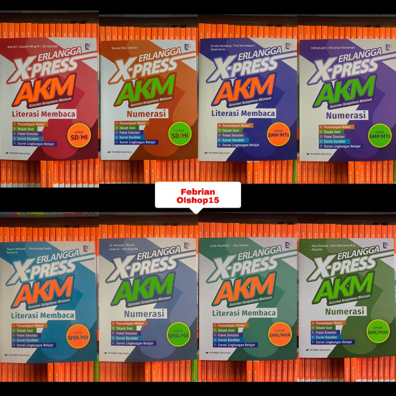 Jual BUKU ERLANGGA X-PRESS AKM ASESMEN KOMPETENSI MINIMUM SD/MI/SMP/MTS ...