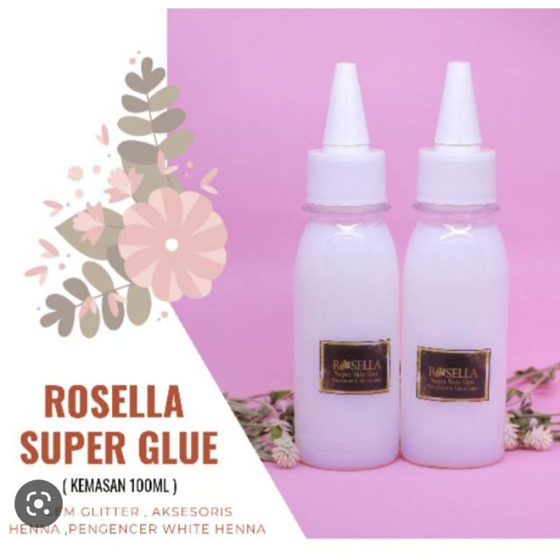 Jual LEM HENNA ROSELLA 100 ML / LEM GLITTER / LEM FINISHING | Shopee ...