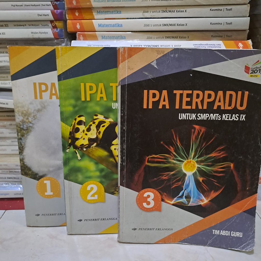 Jual BUKU BEKAS ERLANGGA - IPA TERPADU KELAS 1//2/3 SMP KURIKULUM 2013 ...