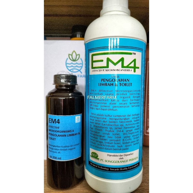 Jual EM4 EM 4 PENGOLAHAN LIMBAH DAN TOILET REPACK 250 ML | Shopee Indonesia