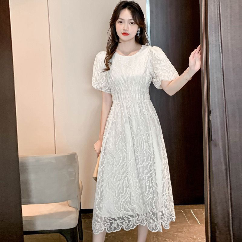 Jual Klik Dress Korean Lace Mewah Elegant Malam Formal Rapi Dinner ...